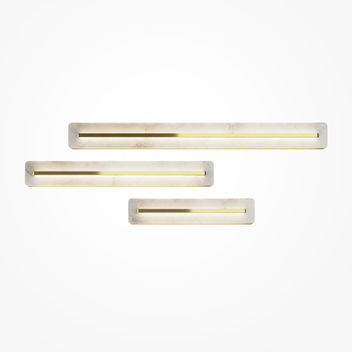 Albatre LED Wall Light – Brass / White, 18W by Maytoni – view 4