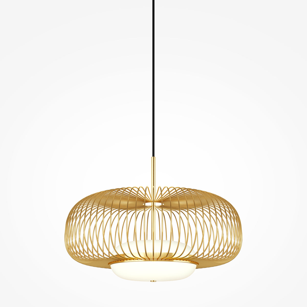 Levitation LED Pendant Light – Brass / White, 20W by Maytoni – view 4