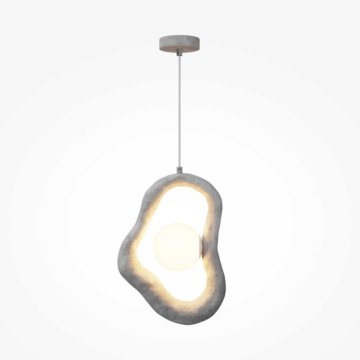 Opus Pendant Light – Grey / White, 28W by Maytoni – view 3