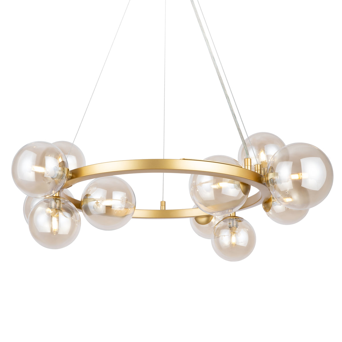 Dallas Pendant Light – 11-Light – Gold / Amber (MOD545PL-11G), view 8