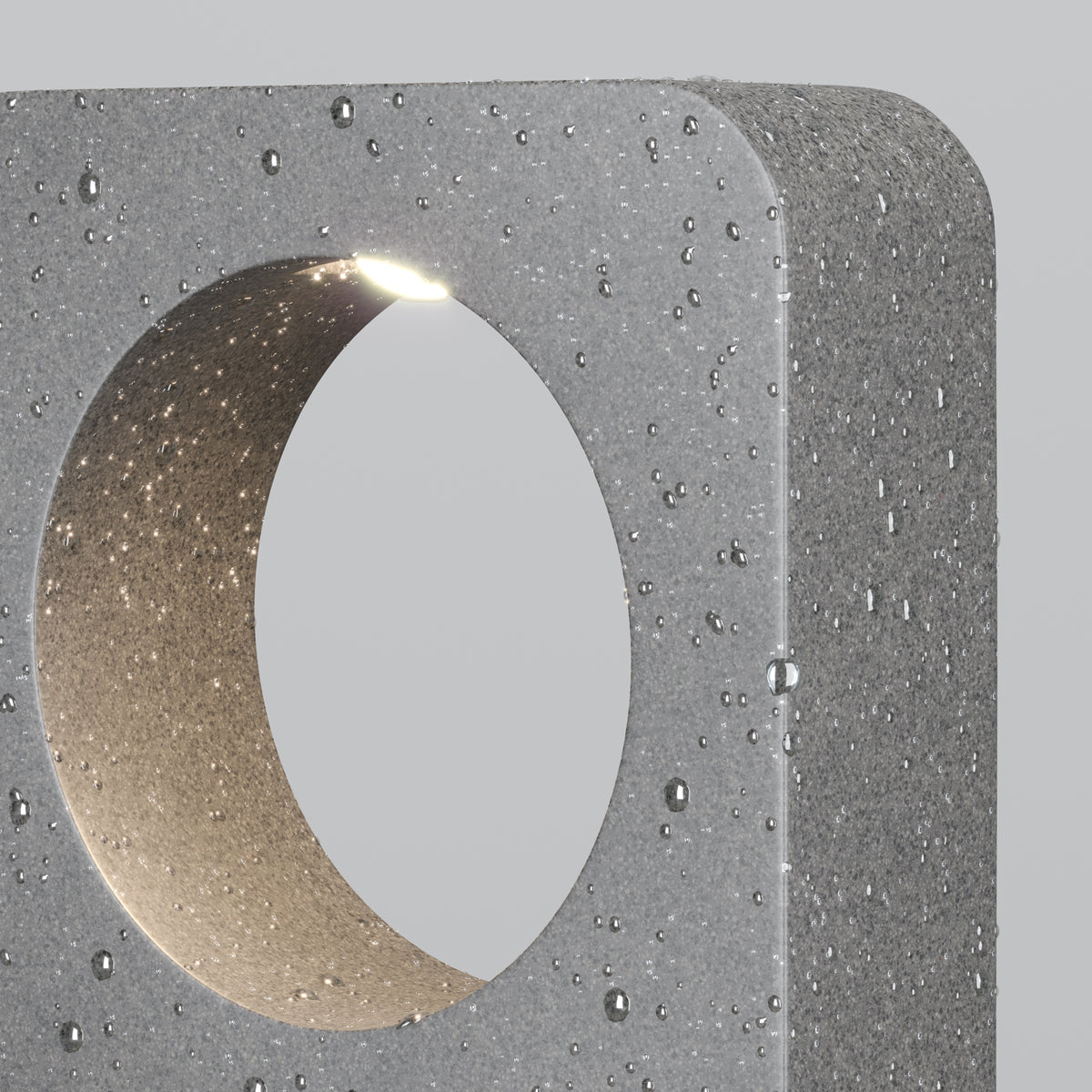 Betone LED Outdoor Bollard Light – Cement, view 3
