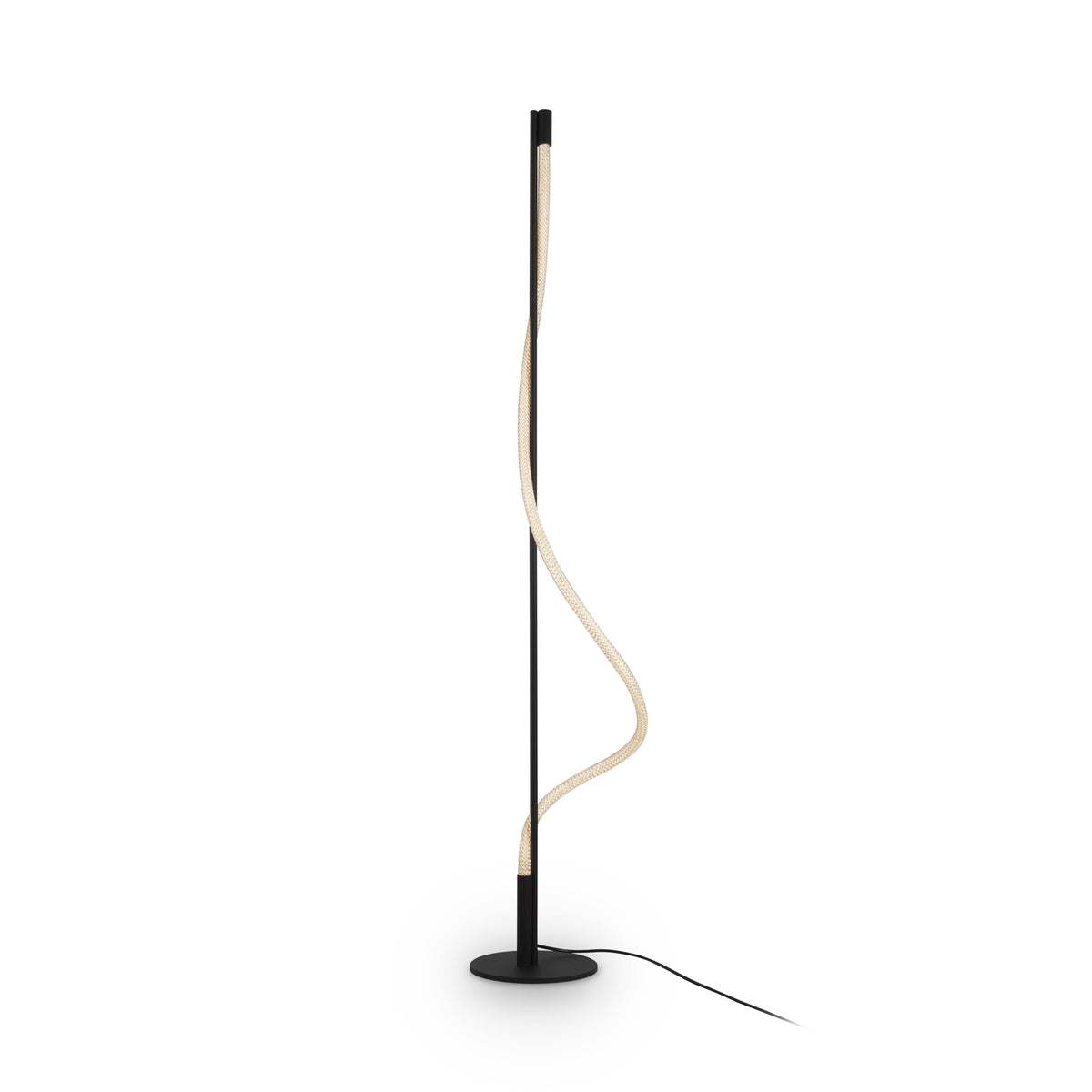 Tau LED Floor Lamp – Black / White, 15W by Maytoni