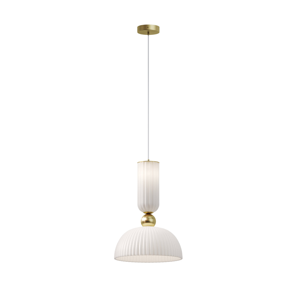 Antic Pendant Light – Gold / White (MOD302PL-01W1), view 2