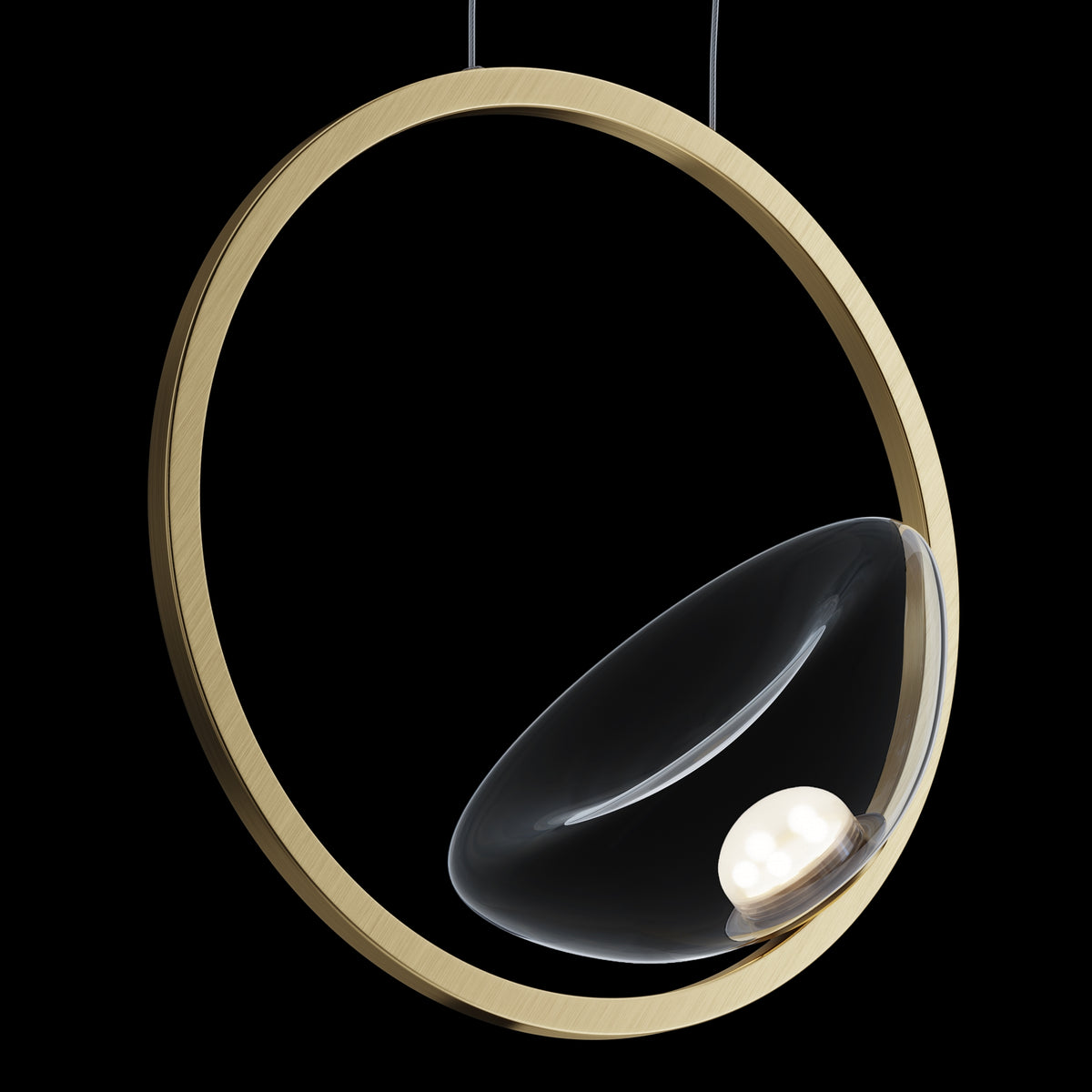 Lunare LED Pendant Light – Brass, 5W by Maytoni – view 3