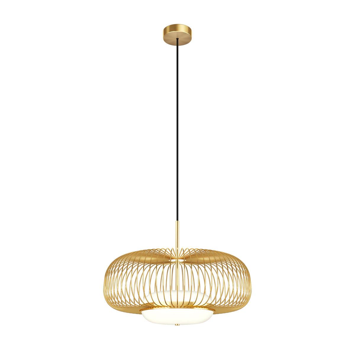 Levitation LED Pendant Light – Brass / White, 20W by Maytoni