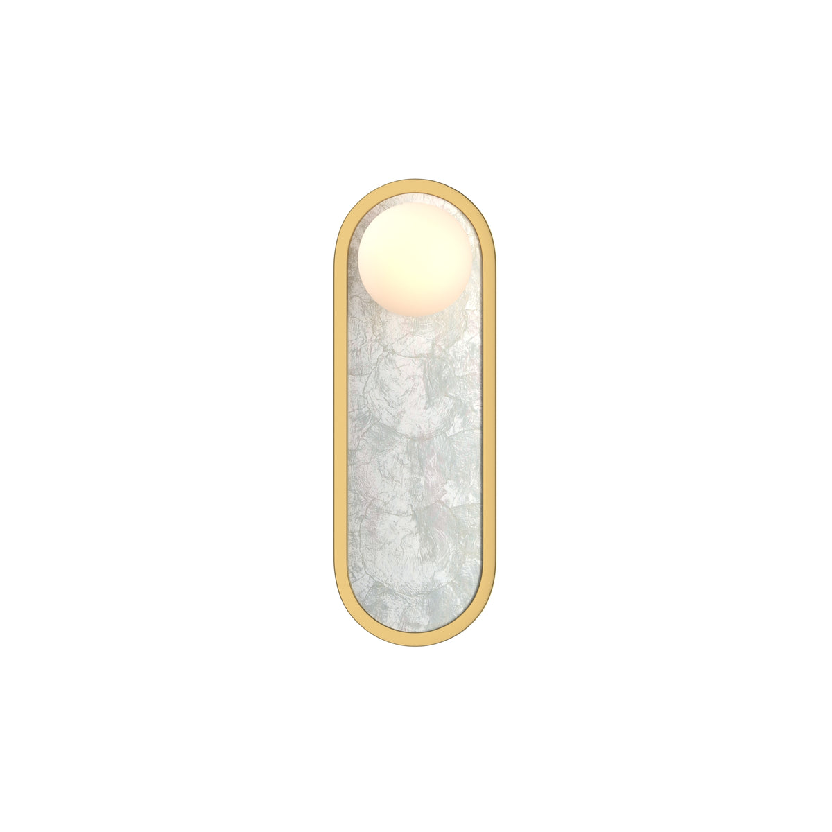 Perlamour LED Wall Light – Brass / White (MOD473WL-L20BSK), view 6