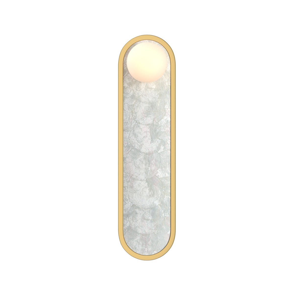 Perlamour LED Wall Light – Brass / White (MOD473WL-L25BSK), view 2