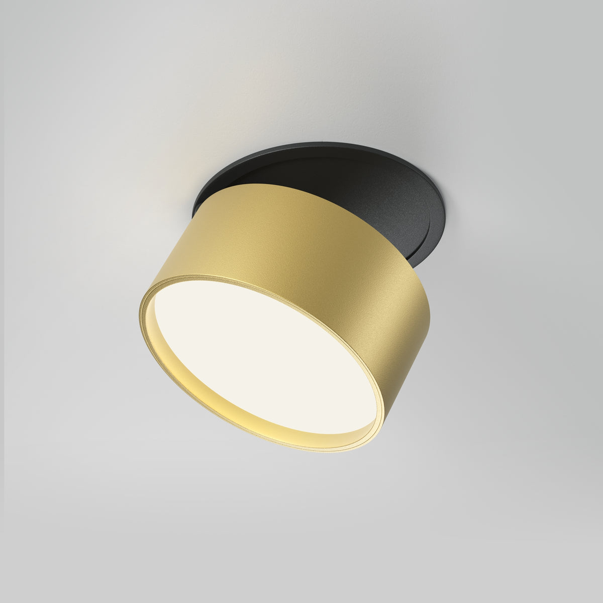 Onda LED Recessed Downlight – Black / Matte Gold (DL024-12W-DTW-BMG)