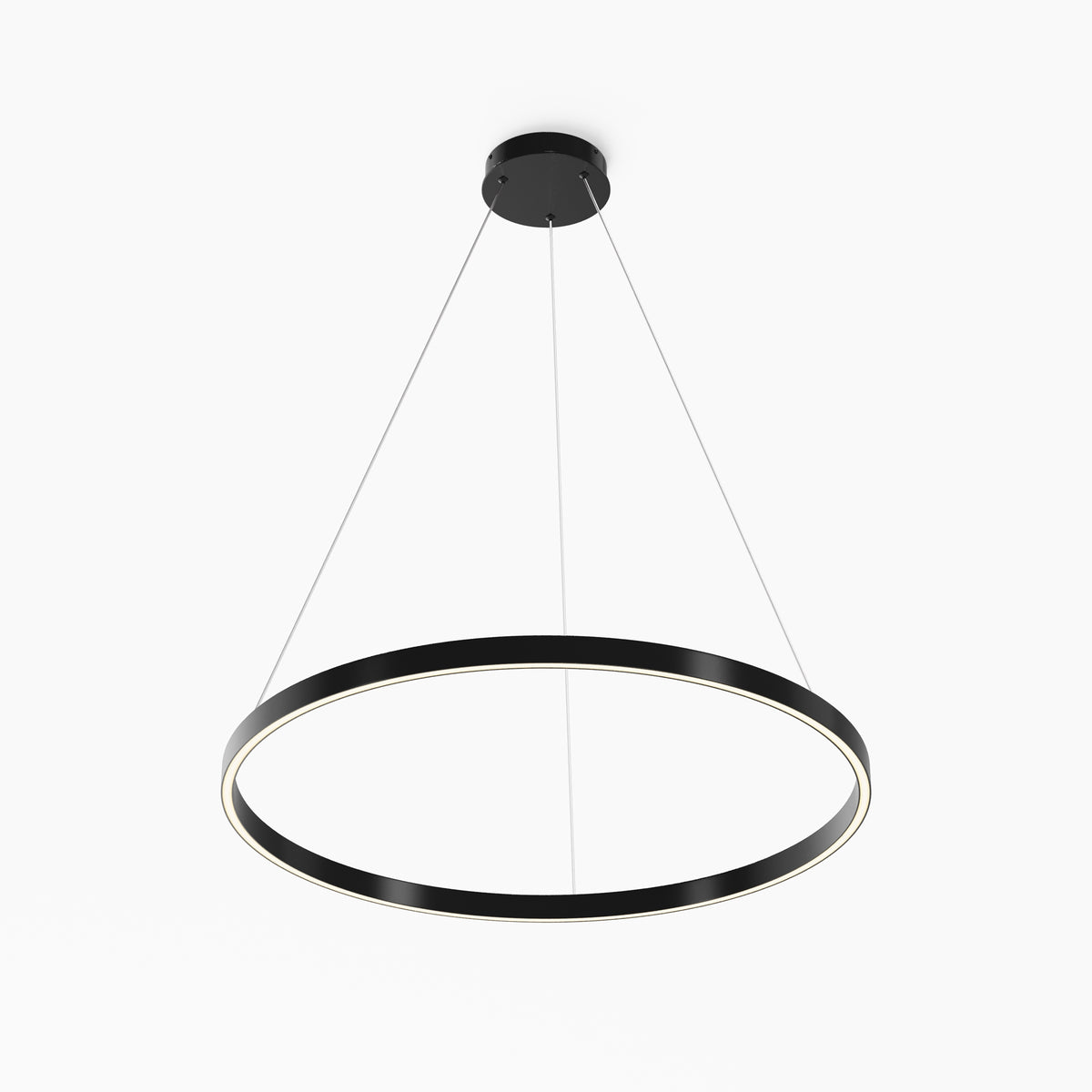 Rim LED Pendant Light – 51W – Black / White (MOD058PL-L42BK)