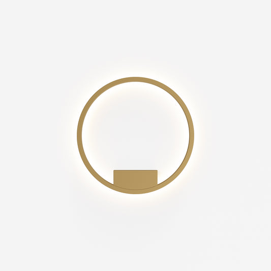 Rim LED Wall Light – Brass / White (MOD058WL-L25BSK)