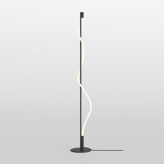 Tau LED Floor Lamp – Black / White, 15W – Black / White (MOD166FL-L15B3K)