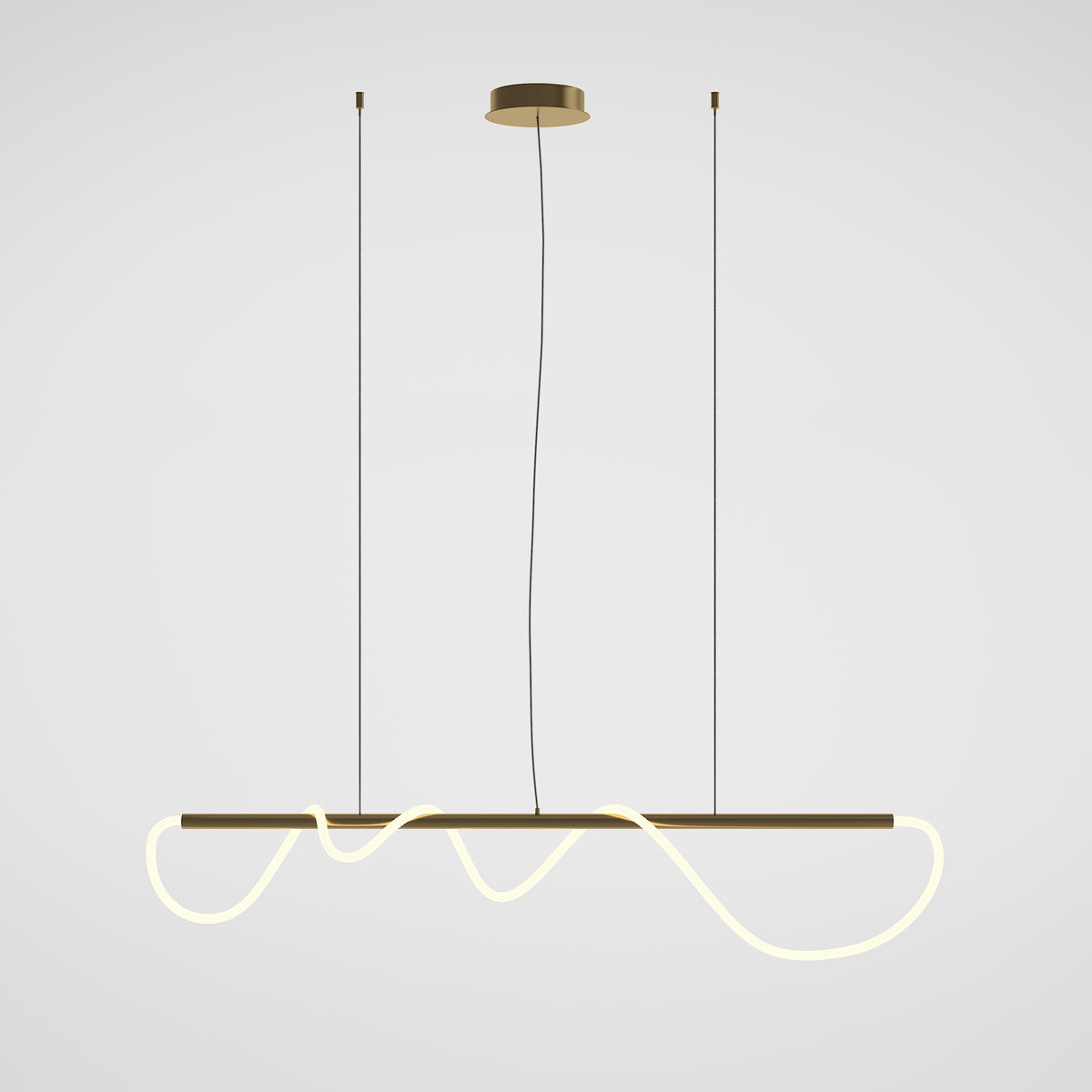 Tau LED Pendant Light – Gold / White, 30W by Maytoni – view 4