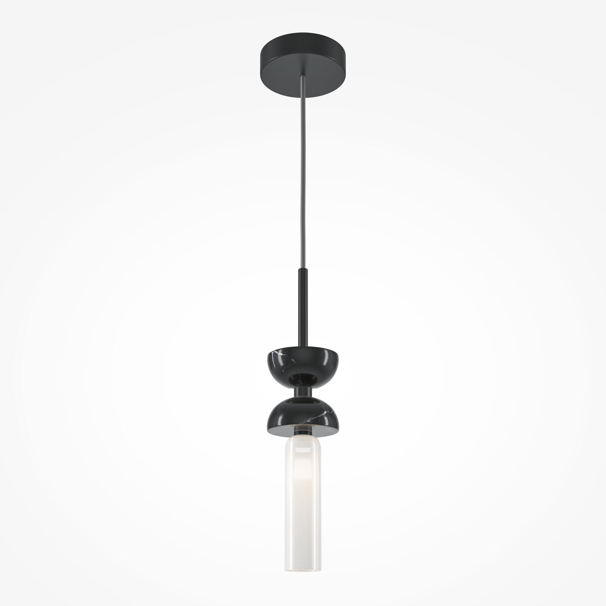 Kyoto Pendant Light – 28W – Black / White (MOD178PL-01B), view 9