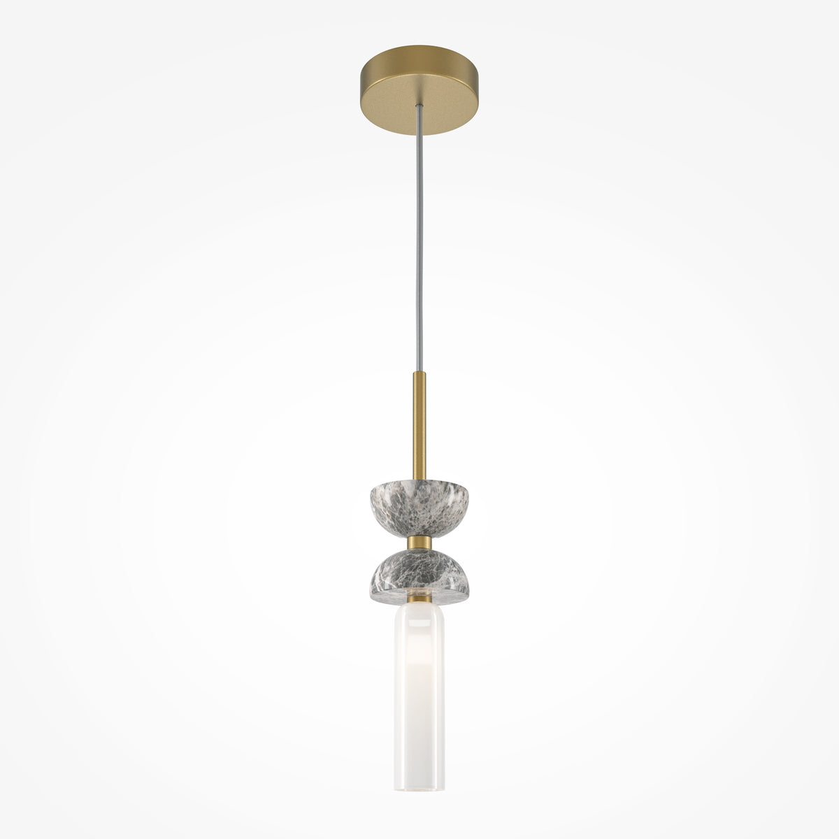 Kyoto Pendant Light – 28W – Gold and grey / White (MOD178PL-01GR), view 5
