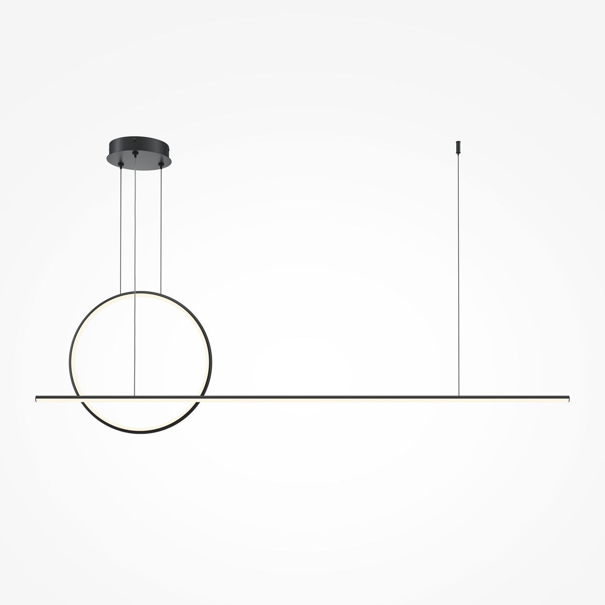 Curve LED Pendant Light – Black / White, 40W by Maytoni – view 4