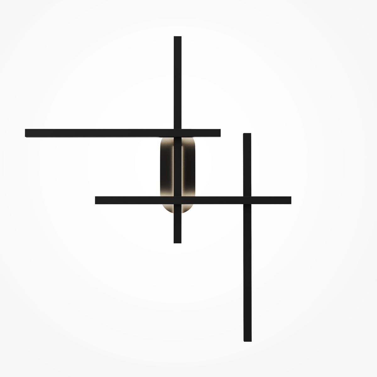 Halo LED Wall Light – Black / White, 24W by Maytoni – view 4