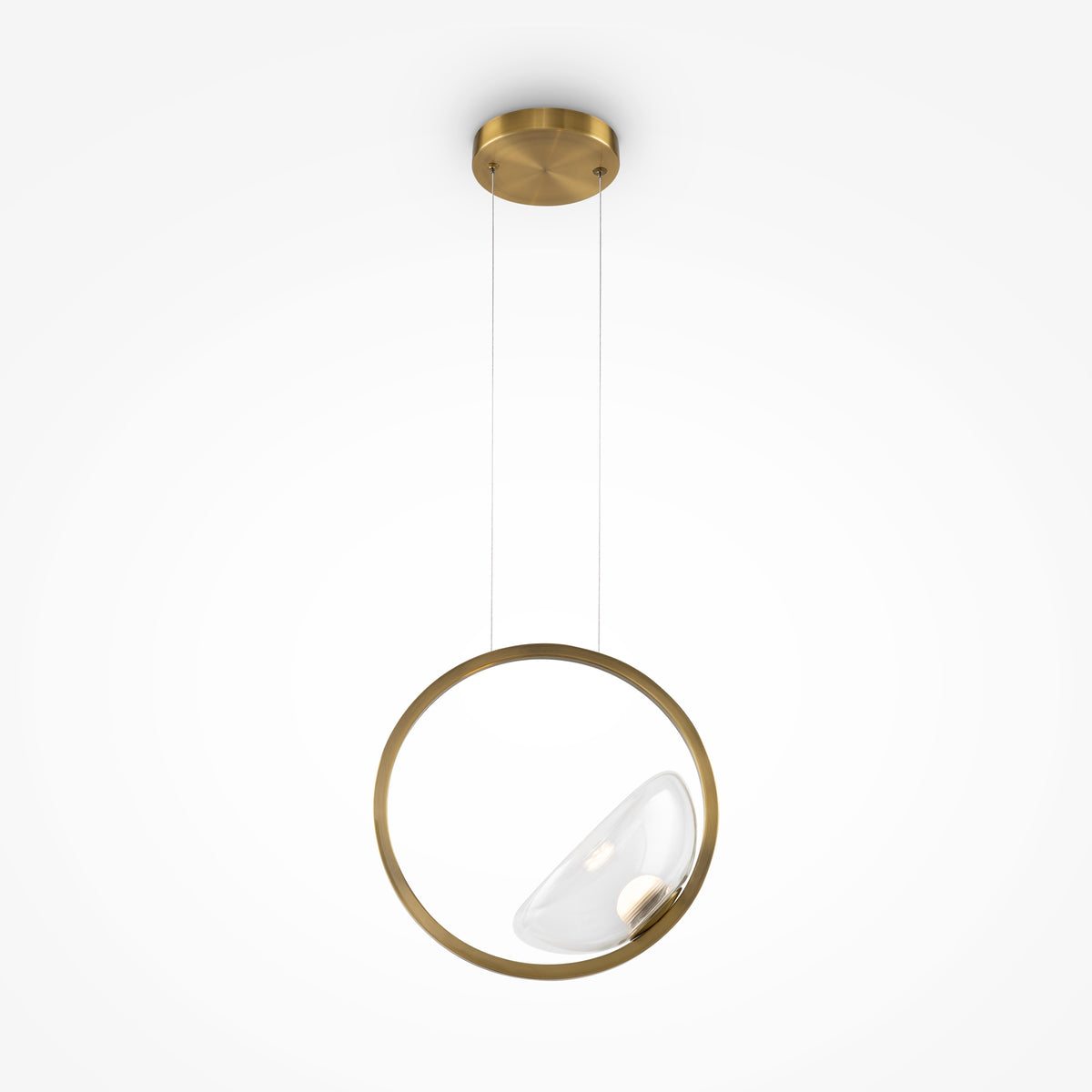 Lunare LED Pendant Light – Brass, 5W by Maytoni
