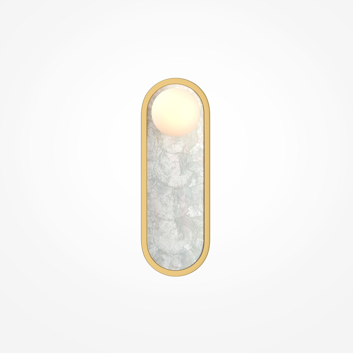 Perlamour LED Wall Light – Brass / White (MOD473WL-L20BSK), view 5