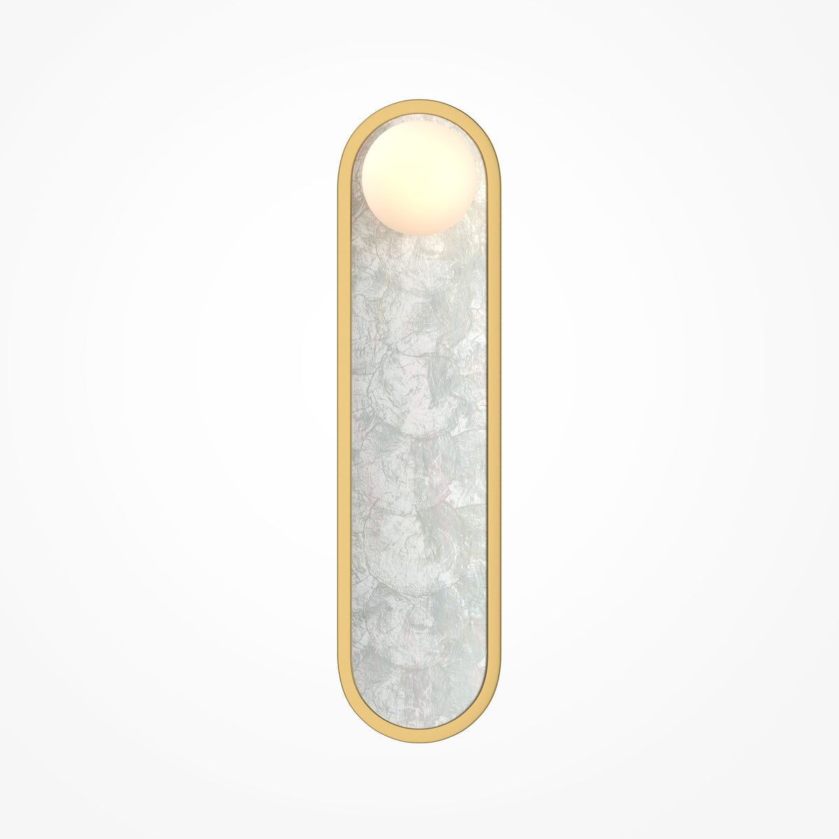 Perlamour LED Wall Light – Brass / White (MOD473WL-L25BSK)