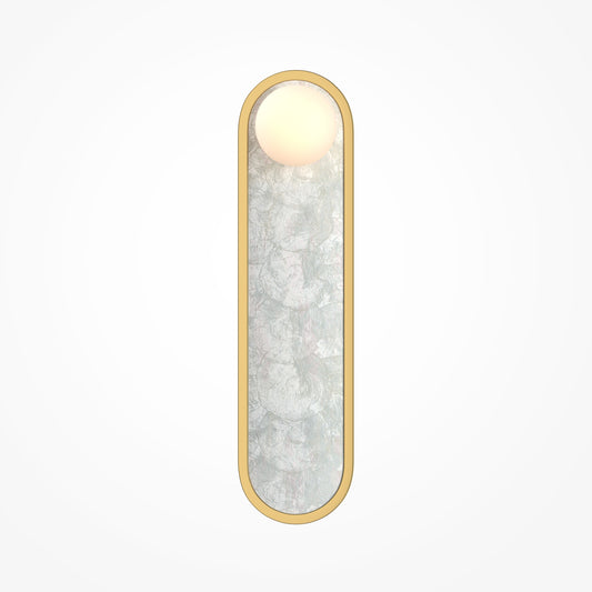 Perlamour LED Wall Light – Brass / White (MOD473WL-L25BSK)