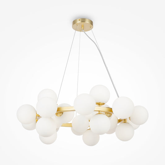 Dallas Pendant Light – 25-Light – Gold / White (MOD545PL-25BS)