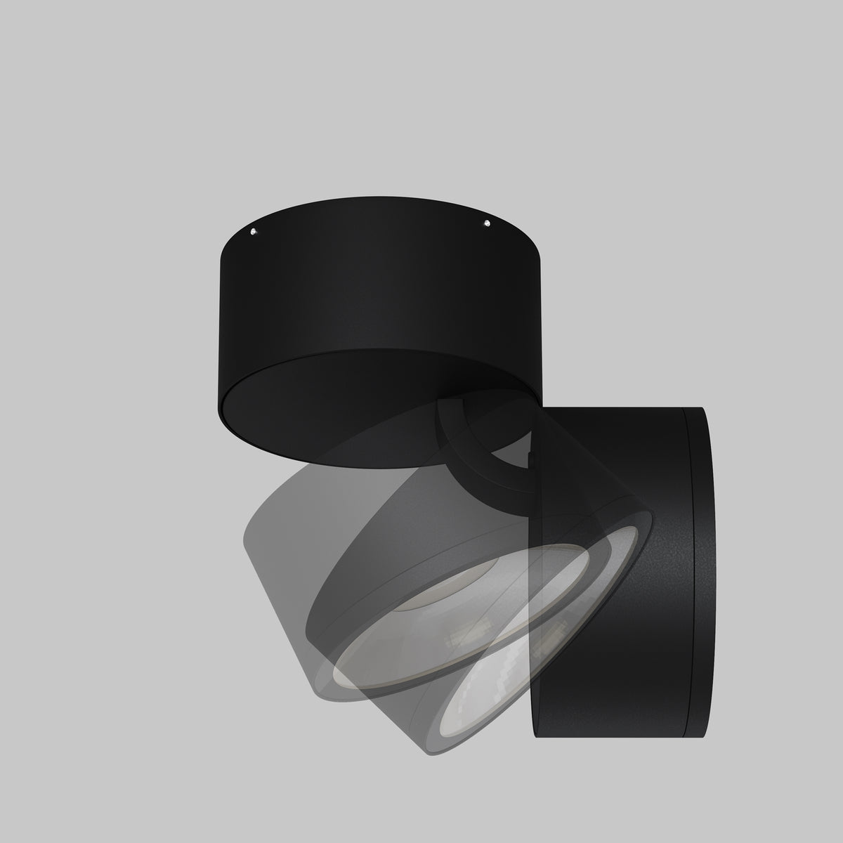 Spin LED Outdoor Ceiling Light – 5W – Graphite (O310CL-L5GF3K), view 5