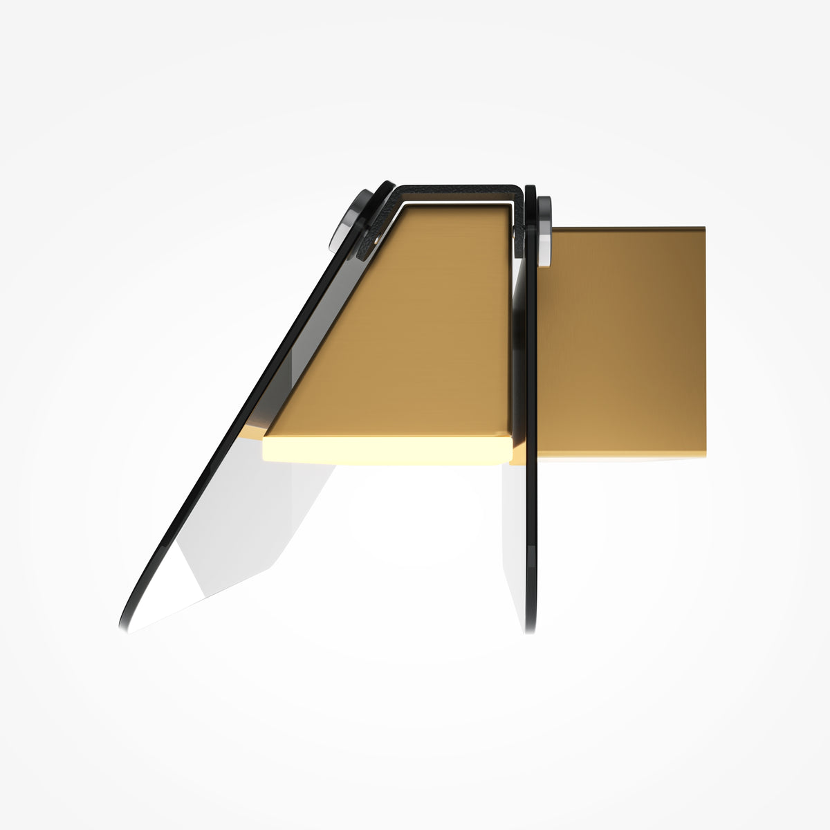 Flat wall light mounting components