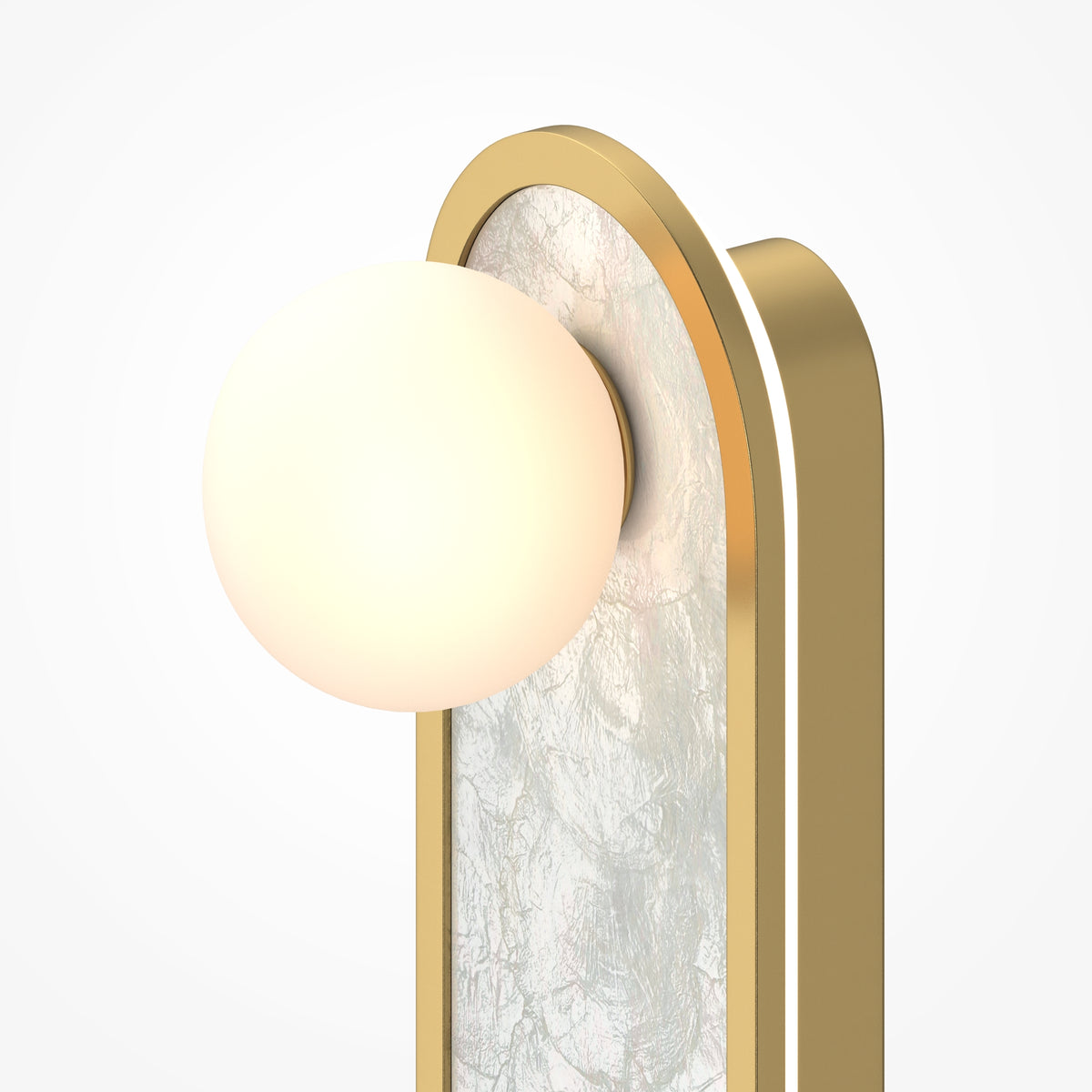 Perlamour LED Wall Light – Brass / White (MOD473WL-L20BSK), view 8