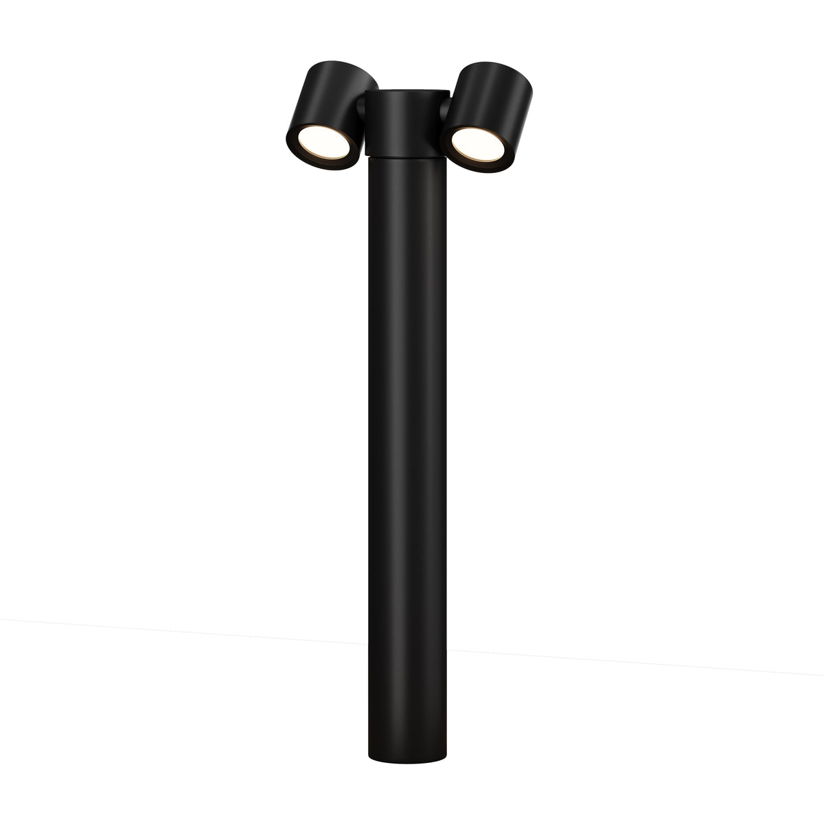Wall Street Double Outdoor Bollard Light – Black, view 3