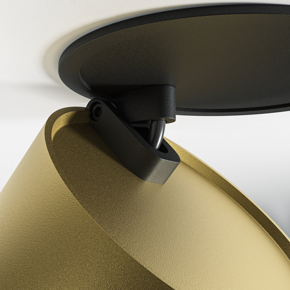 Onda LED Recessed Downlight – Black / Matte Gold (DL024-12W-DTW-BMG), view 3
