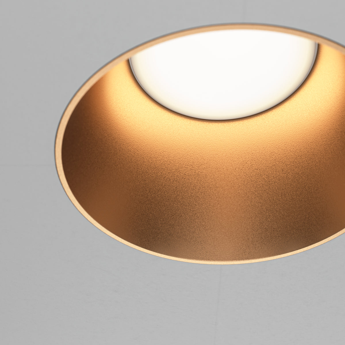 Share Recessed Downlight – Ø140mm – White / Matte Gold (DL051-01-GU10-RD-WMG), view 11
