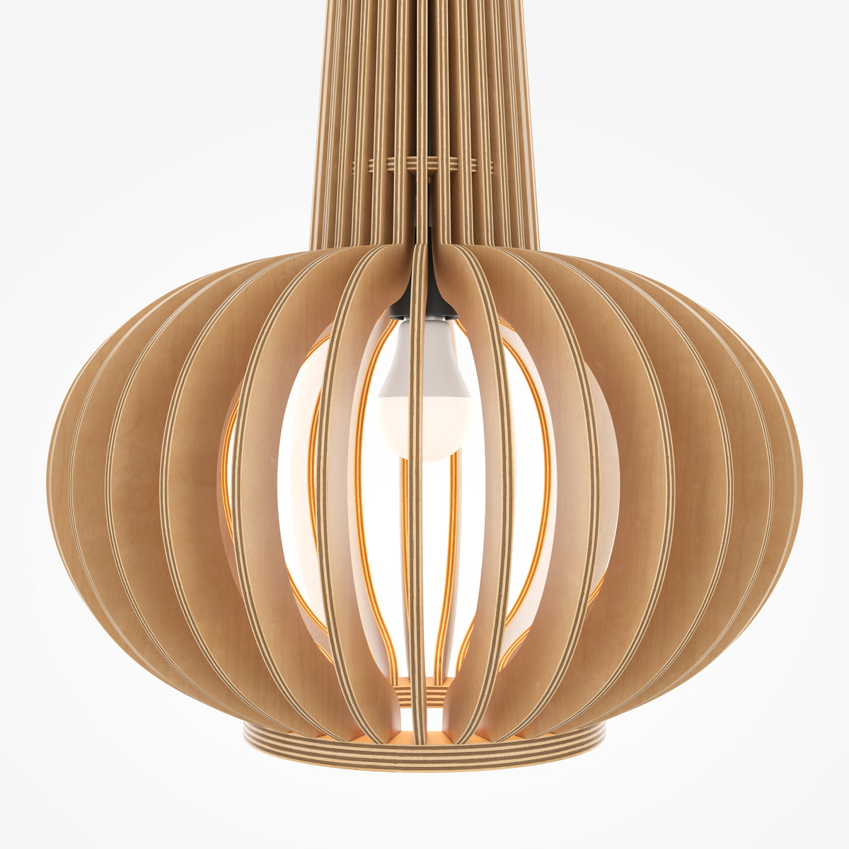 Roots Pendant Light – Ø350 mm – Black / Beige (MOD193PL-01W1), view 4