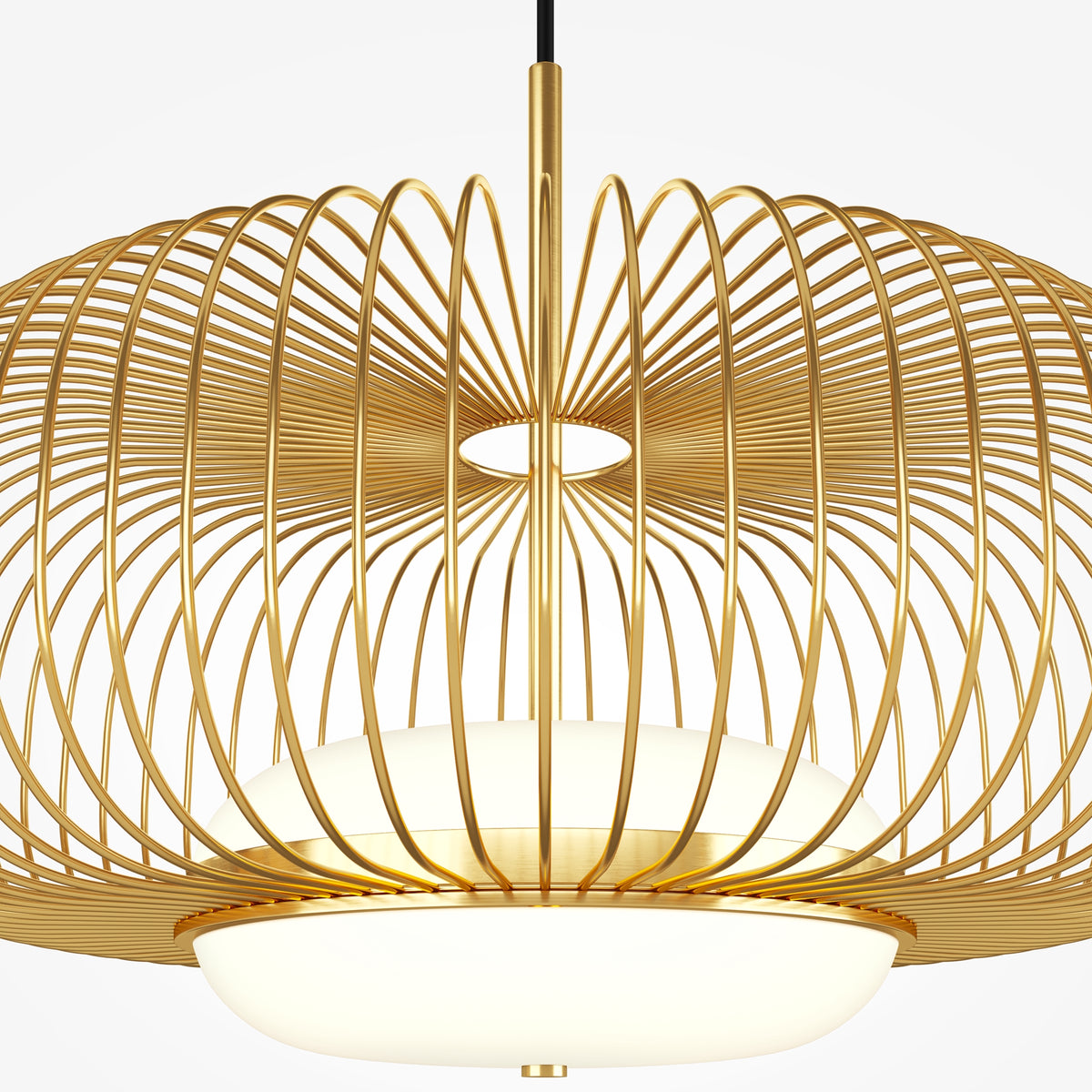 Levitation LED Pendant Light – Brass / White, 20W by Maytoni – view 3