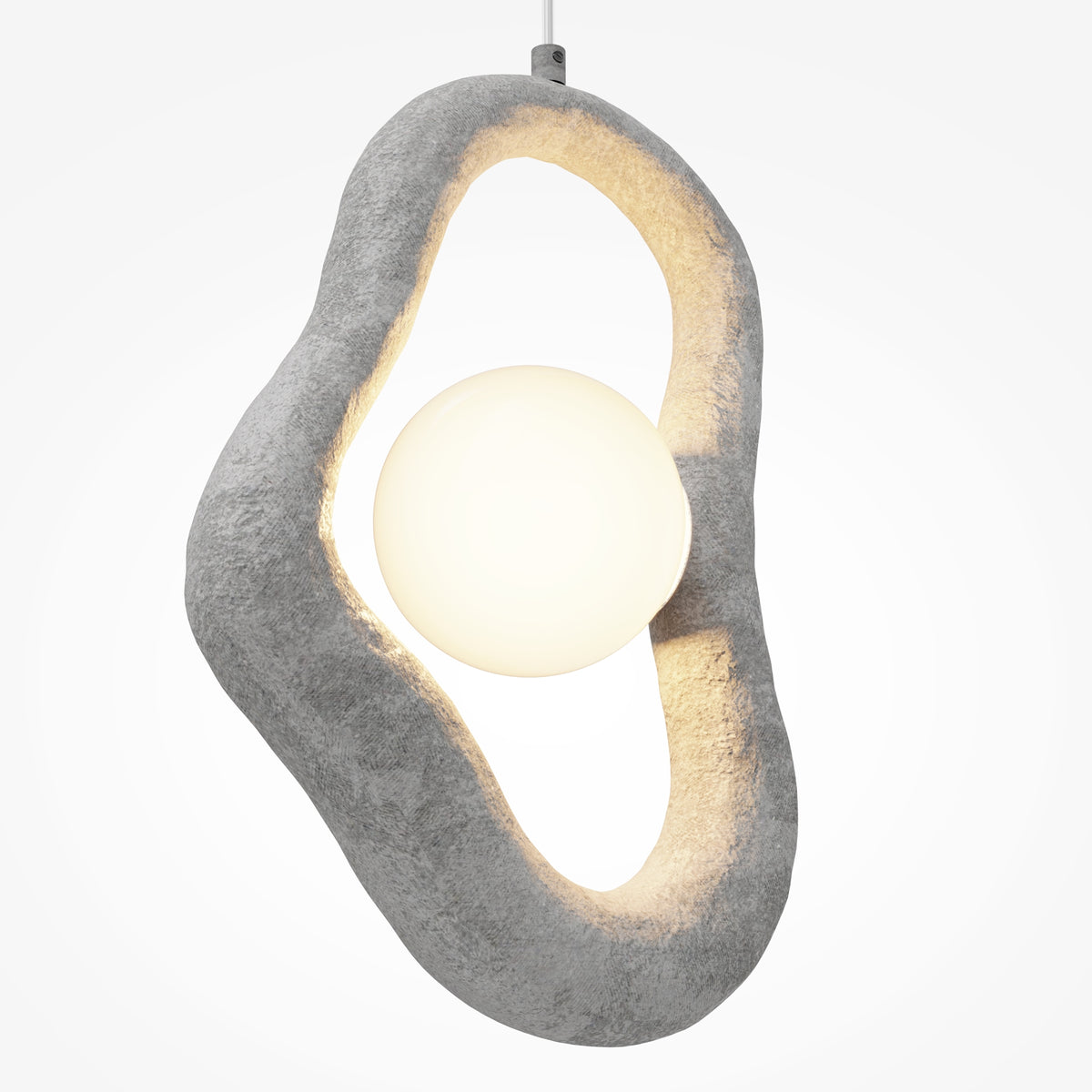Opus Pendant Light – Grey / White, 28W by Maytoni – view 2