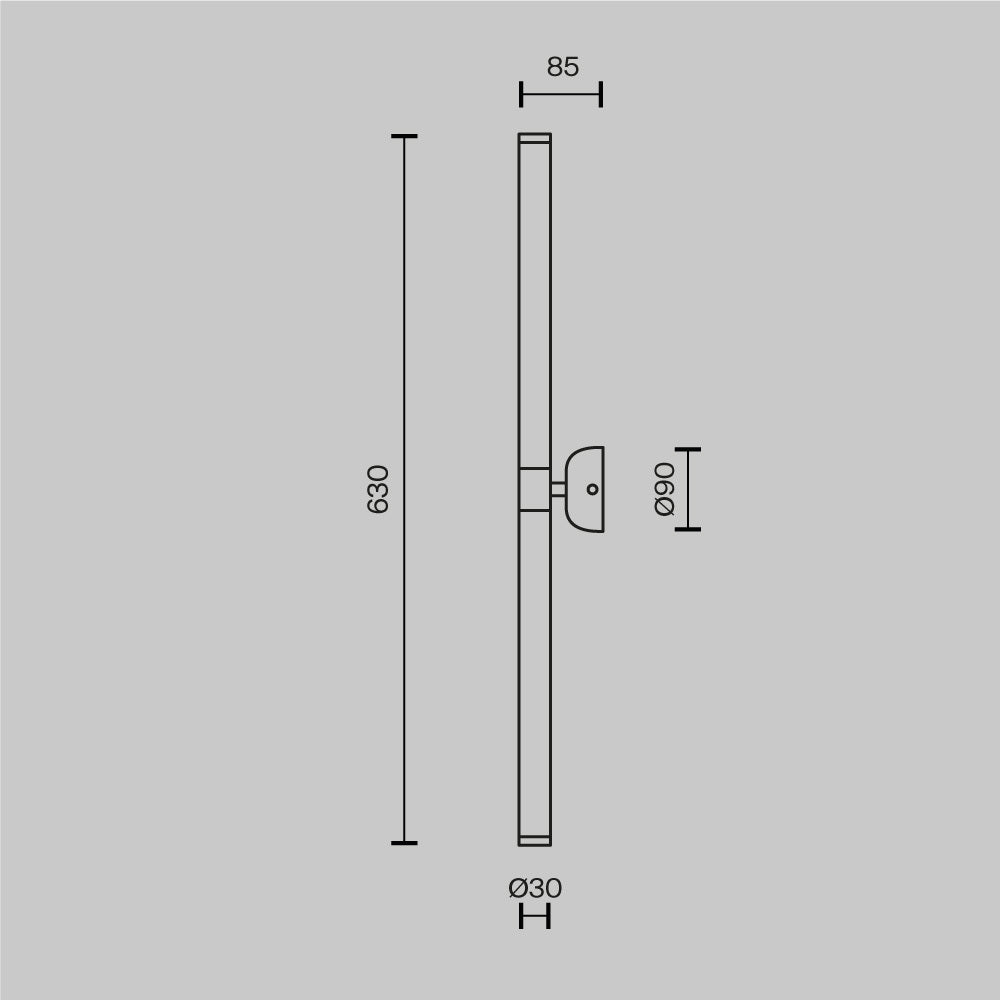 Axis LED Wall Light by Maytoni – view 7