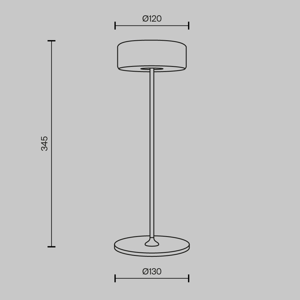 AI Collaboration LED Rechargeable Table Lamp – Gold (MOD229TL-L3G3K2), view 10