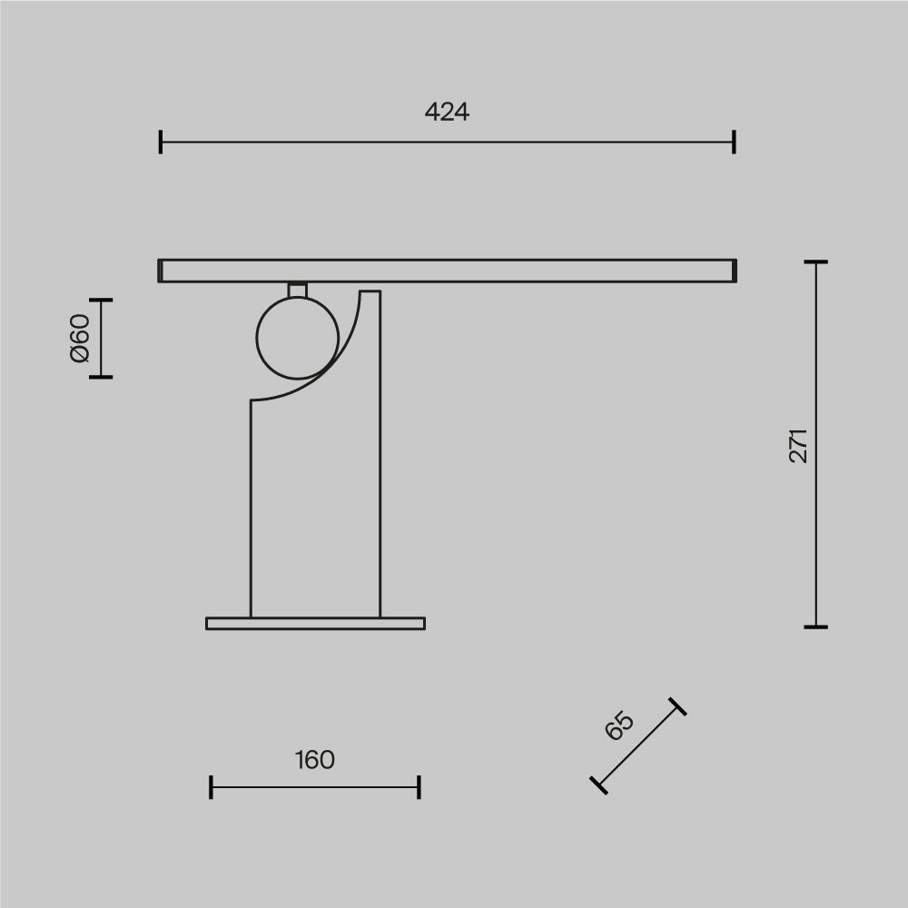 Momento LED Table Lamp – Black, 9W by Maytoni – view 7