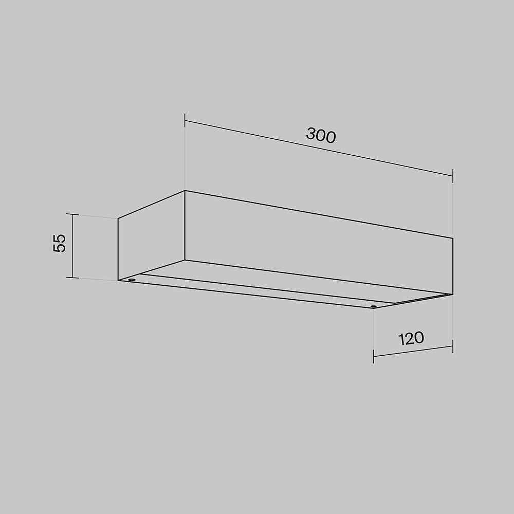 Lot LED Outdoor Wall Light – Graphite, 20W, IP65 by Maytoni – view 6