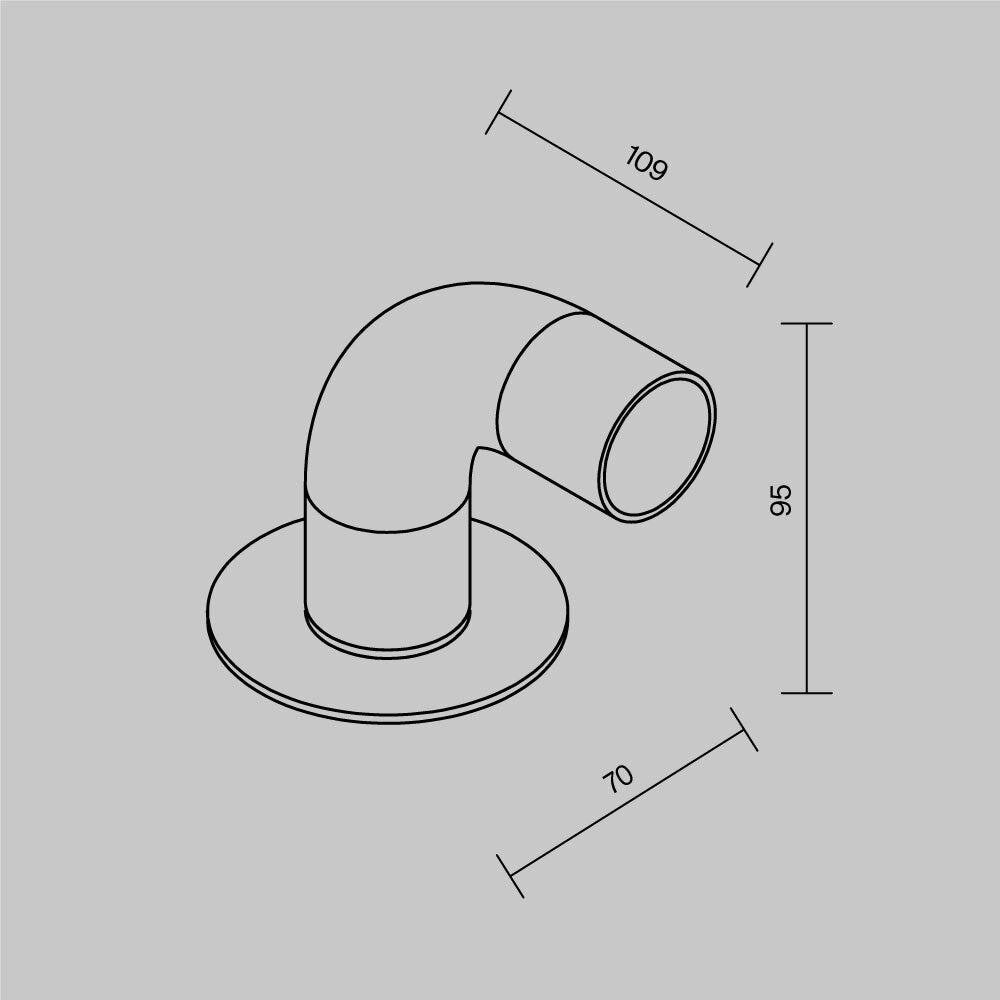 Sleek outdoor wall light dimensions