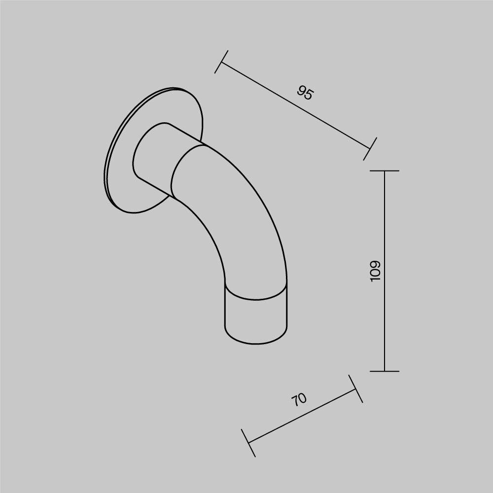 Sleek LED Outdoor Wall Light – Graphite, 2W, IP65 477WL by Maytoni – view 6