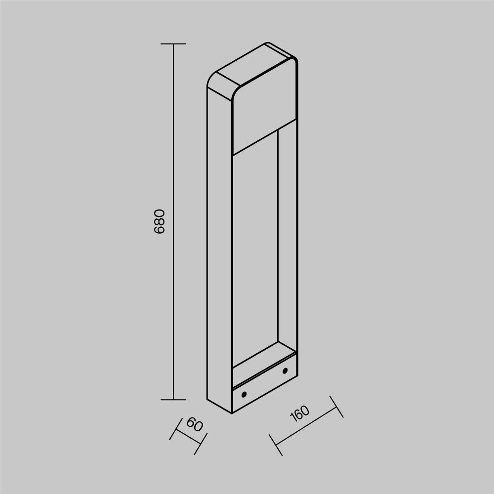 Porte LED Outdoor Landscape Light – Black Wood, 7W, IP54 by Maytoni – view 5
