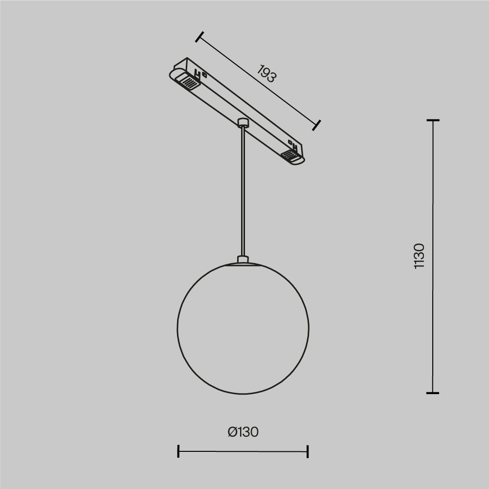 Luna LED Exility magnetic track light – White, 5W 039 by Maytoni – view 5