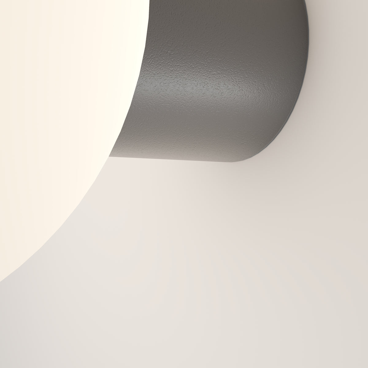 Bold Compact Outdoor Wall Light – Grey, view 2