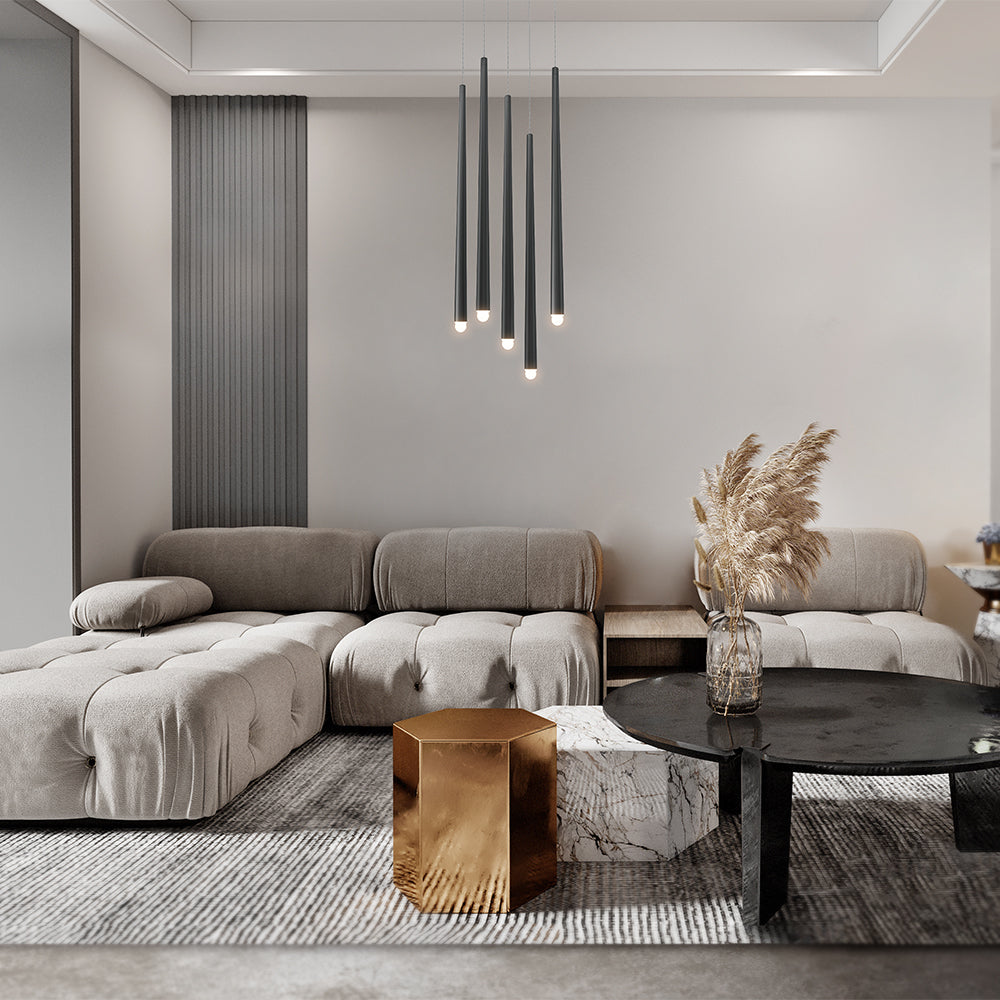 Cascade LED Pendant Light – 31W – Black (MOD132PL-L30BK), view 7