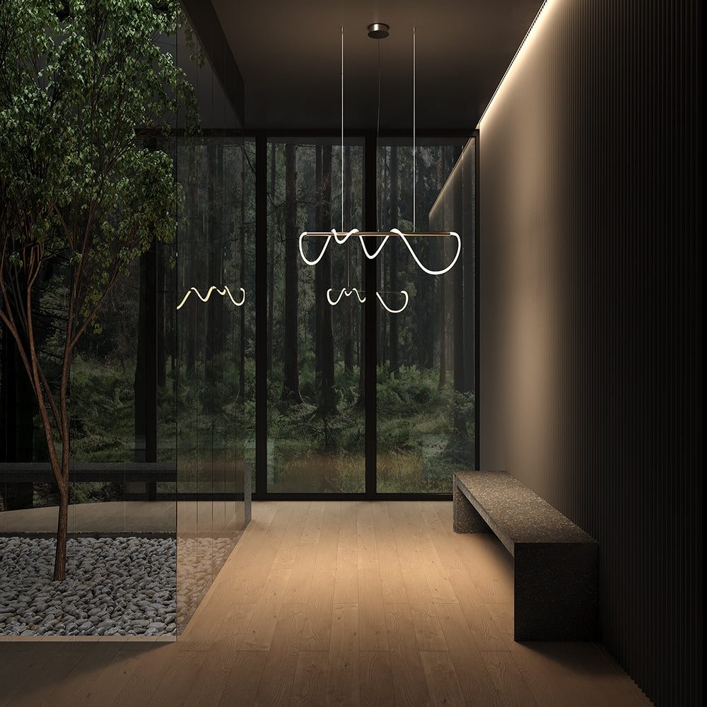 Tau LED Pendant Light – Gold / White, 30W by Maytoni – view 2