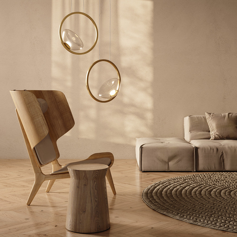 Lunare LED Pendant Light – Brass, 5W by Maytoni – view 2