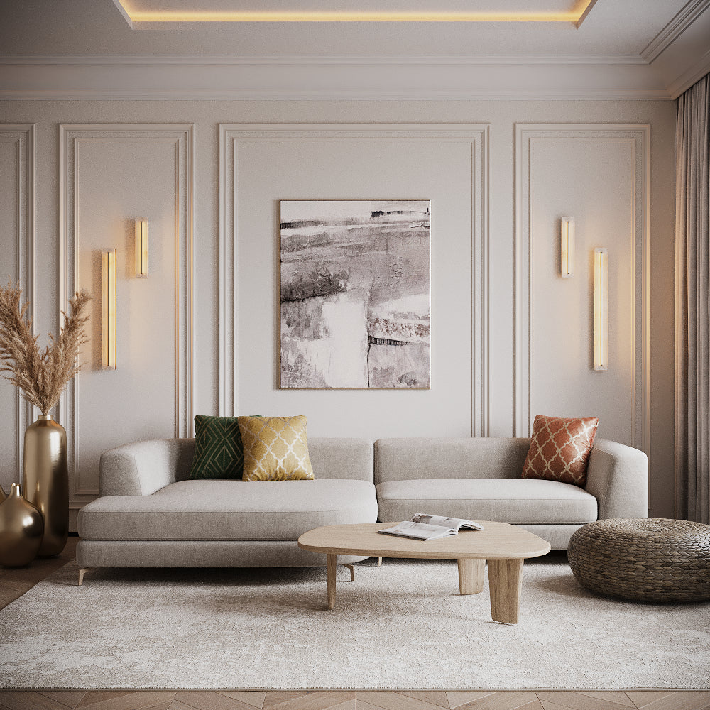 Albatre LED Wall Light – Brass / White, 18W by Maytoni – view 2