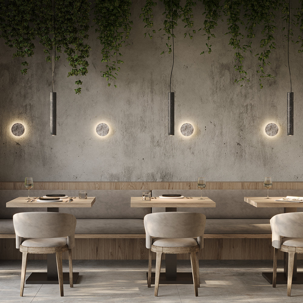 Basic Texture LED Pendant Light – Black – Black (MOD461PL-L5BK), view 3