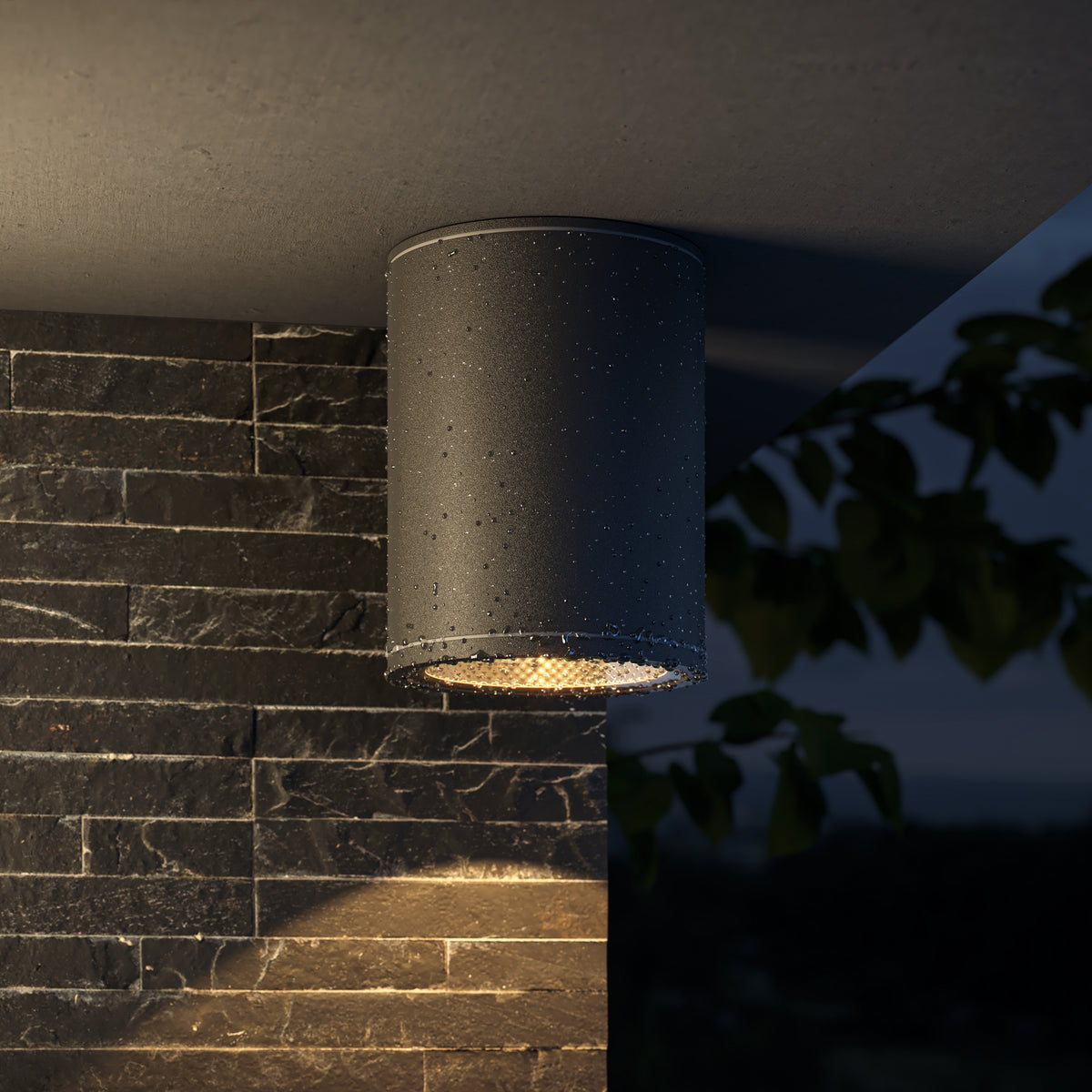 Bar LED Outdoor Ceiling Light – Graphite, view 2