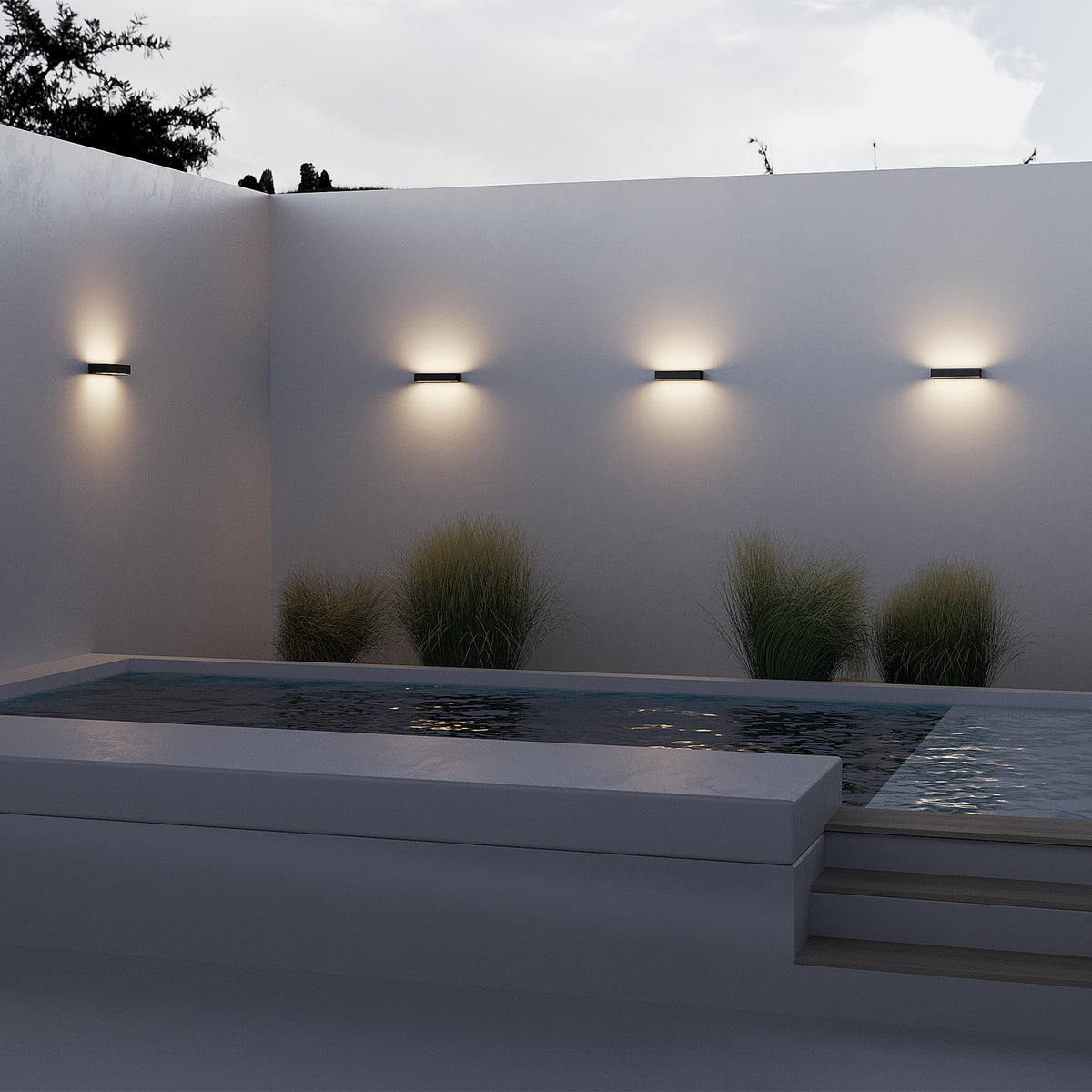 Lot LED Outdoor Wall Light – Graphite, 20W, IP65 by Maytoni – view 2